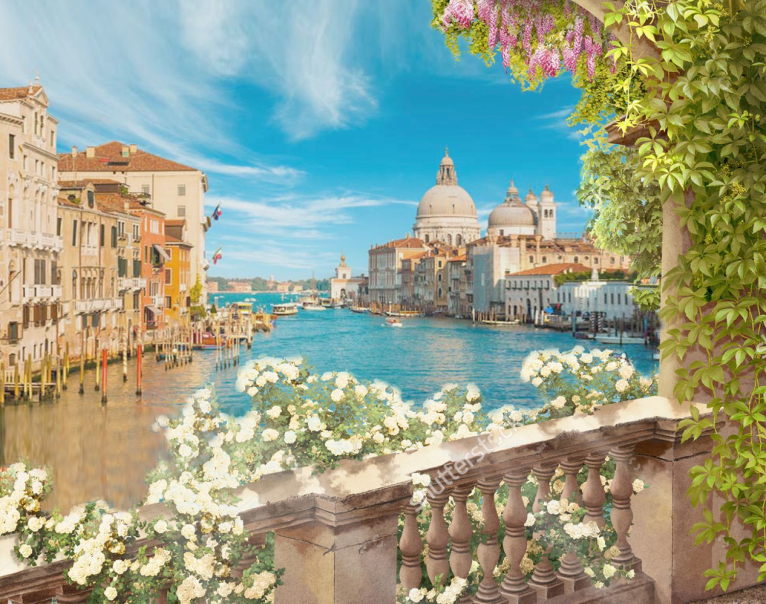 Фотообои город на воде:  | Wall-Style